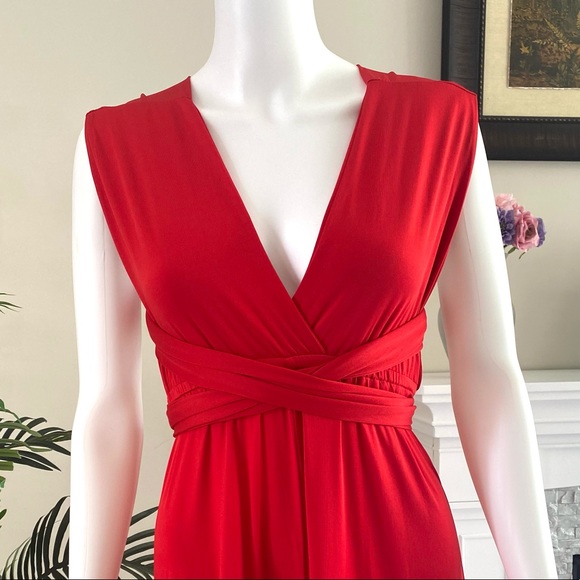 Infinity Long Jumpsuit in Red - Picture 5 of 7